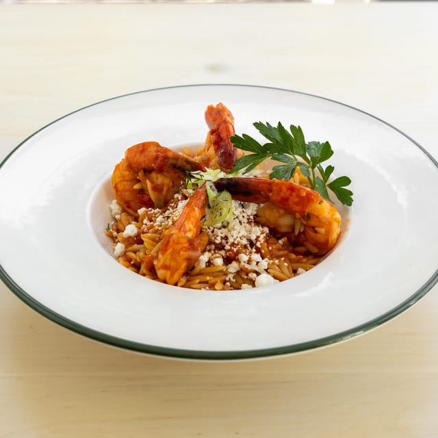 Shrimp Santorini.