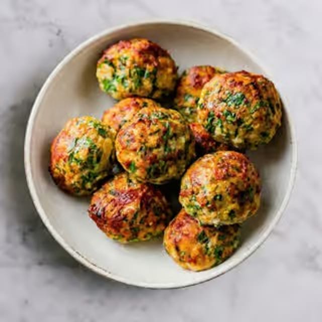 Greek Chicken Meatballs.