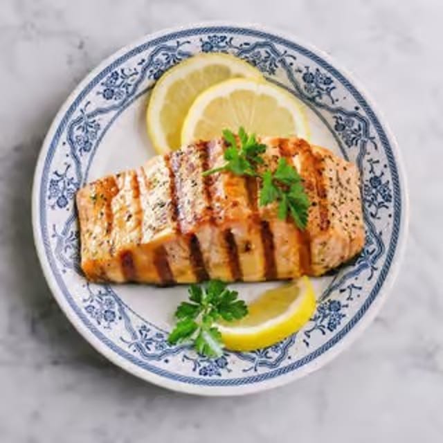 Grilled Salmon.