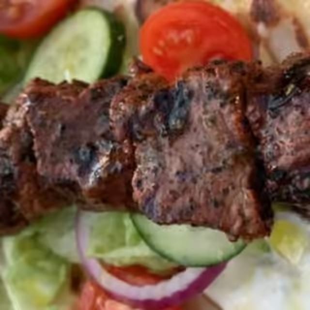 Lamb Souvlaki.