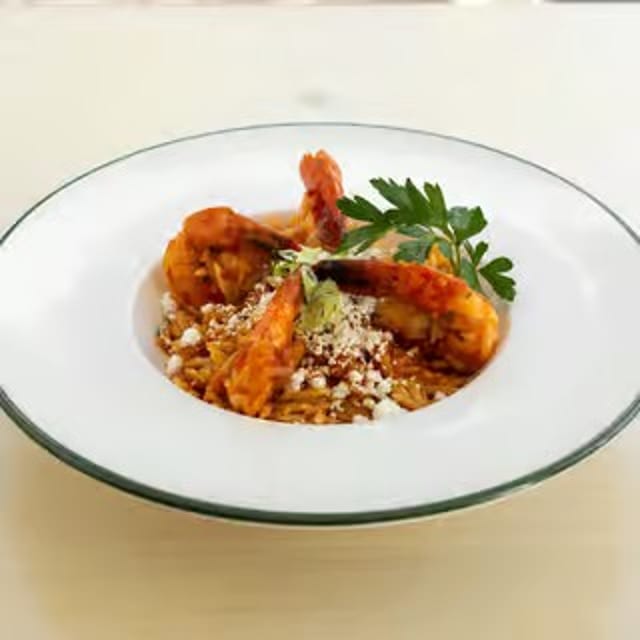Shrimp Santorini.